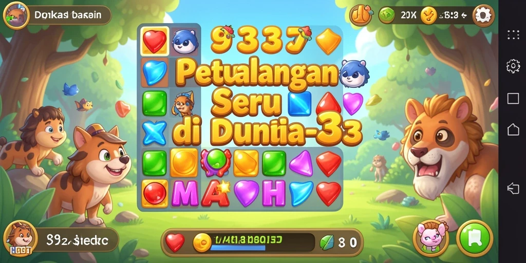 Tampilan gameplay Match-3 yang seru dan menantang.