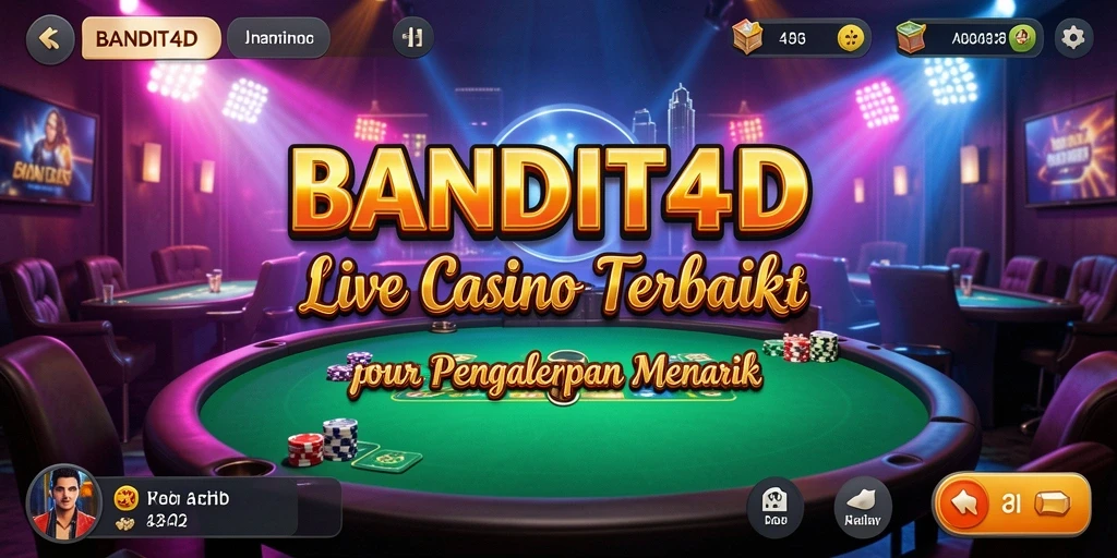 Gameplay mendebarkan di BANDIT4D dengan dealer langsung dan permainan interaktif.