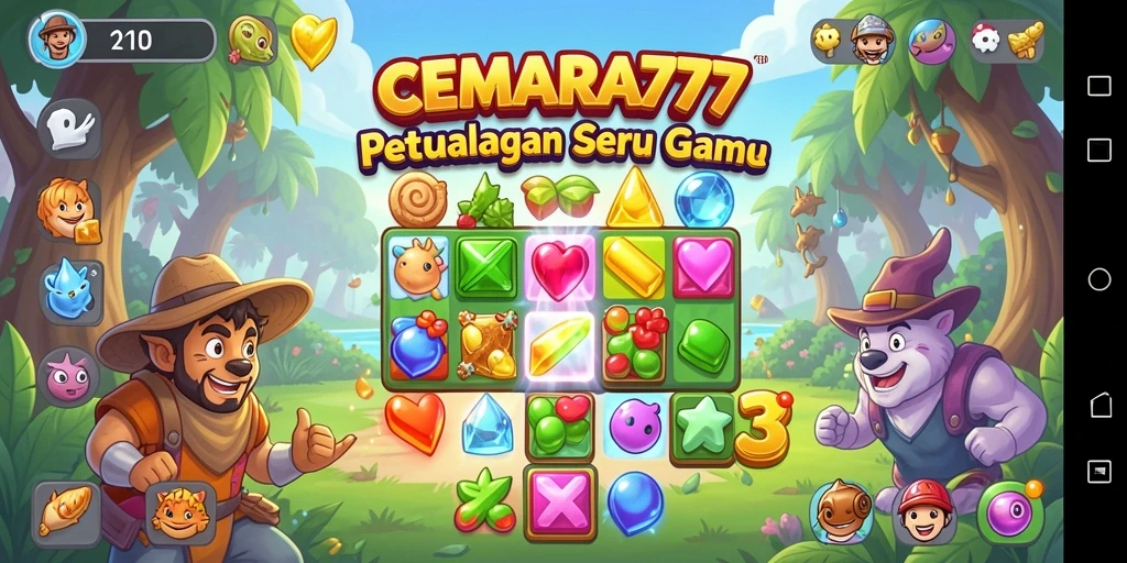 Tampilan gameplay seru CEMARA777 yang menantang.