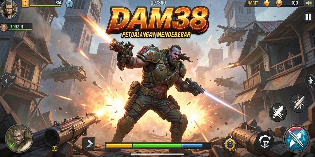 Tampilan gameplay mendebarkan dari DAM88 dengan aksi yang intens.