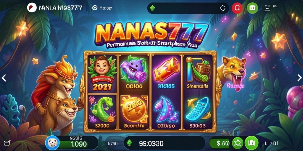 Tampilan gameplay dalam NANAS777 yang menarik dan penuh warna.