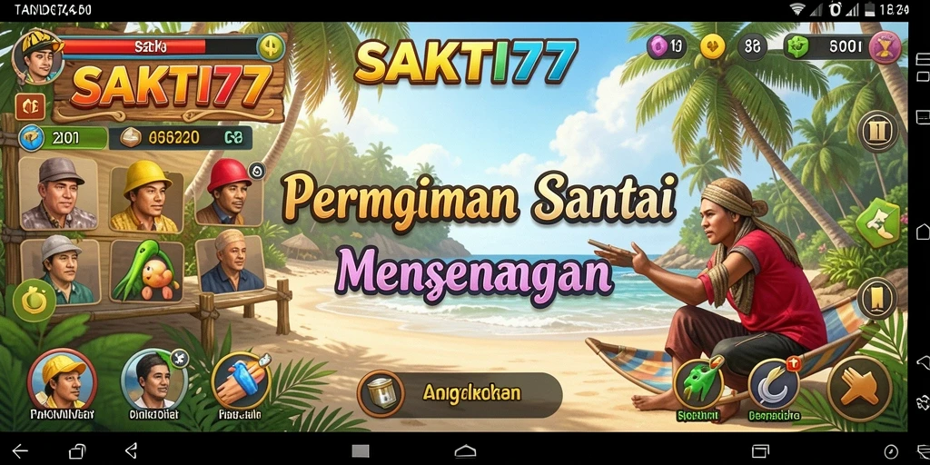 Tangkapan layar utama SAKTI77 yang menunjukkan gameplay yang seru.