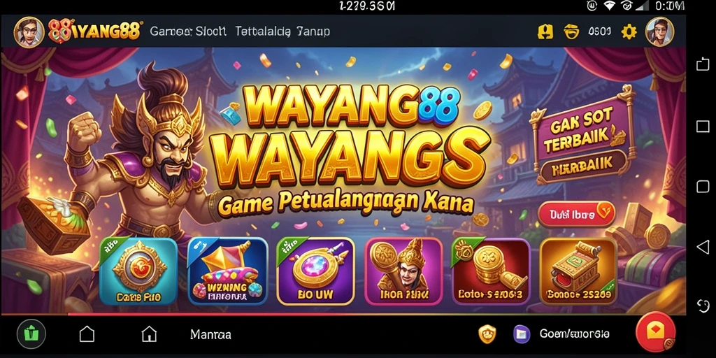 Screenshot gameplay WAYANG88 yang menunjukkan keseruan permainan Slot.