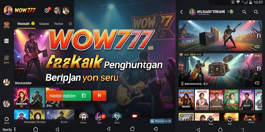 Screenshot <strong>WOW77</strong> menampilkan fitur interaktif yang menarik dalam permainan musik.